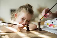 Surowe figury szachowe nr 5 do samodzielnego malowania - szachy DIY artystyczne